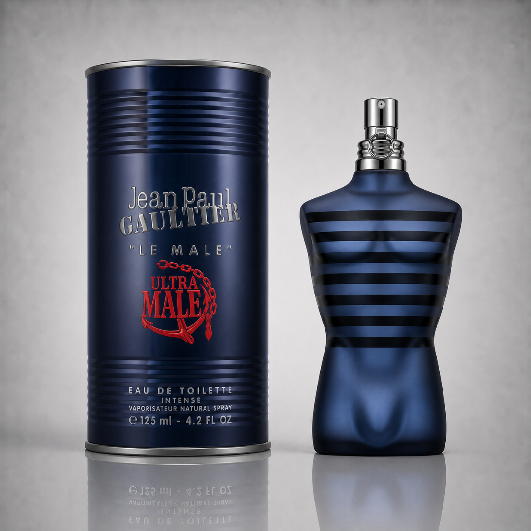 Combo aus 3 Herrenparfums – Dylan Blue von Versace, Phantom von Paco Rabanne und Ultra Male von Jean Paul Gaultier