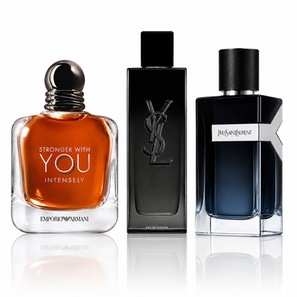 3er Herrenparfüm-Set - Stronger With You Intensely, YSL MYSLF & YSL Y EDP